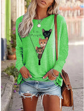 Load image into Gallery viewer, Ew People 3 Cat Shirt - Lime Green - JBCool