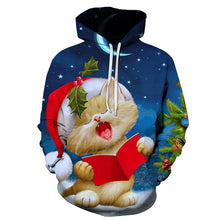 Load image into Gallery viewer, aroling Kitty Christmas Hoodie - Front  - JBCoolCats