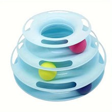 Load image into Gallery viewer, Three-tiered pet toy with colorful balls - Cat Toys - JBCoolCats