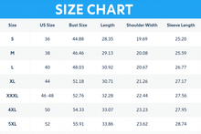 Load image into Gallery viewer, Snuggly Kitty Christmas Hoodie - Size Chart - JBCoolCats