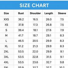 Load image into Gallery viewer, Tiger Print T-Shirts - Size Chart - JBCoolCats