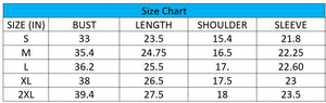 Twinkle Paws Christmas Cat T-Shirt - Size Chart - JBCoolCats