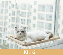 Load image into Gallery viewer, Cute Cat Hanging Window Bed - Khaki - JBCoolCats