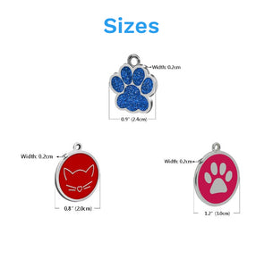 Engraved Pet Collar ID Tags - Sizes - JBCoolCats