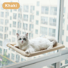 Load image into Gallery viewer, Cute Cat Hanging Window Bed - Khaki - JBCoolCats