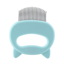Load image into Gallery viewer, Cat Groomer/Hair Remover Comb - Turquoise Cat - JBCoolCats