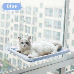 Cute Cat Hanging Window Bed - Blue - JBCoolCats