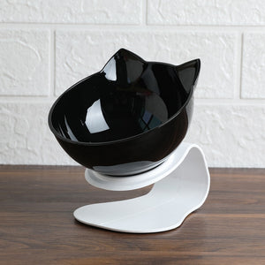 Cute Unique Cat Food Bowls - Black Single - JBCoolCats