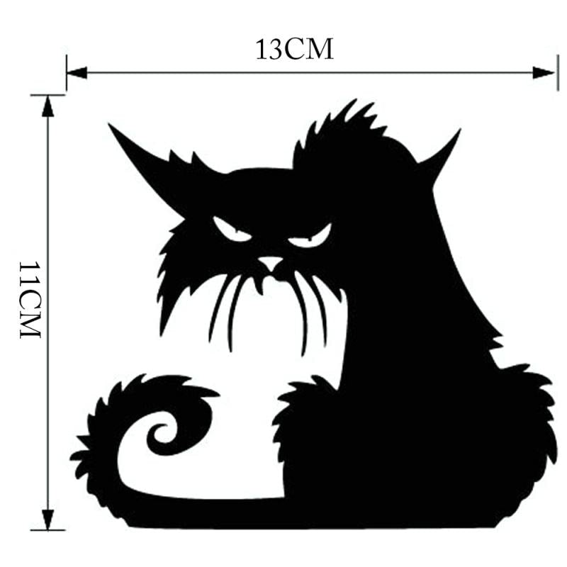 Spooky Black Cat Window Décor - Size- JBCoolCats