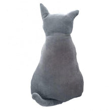 Load image into Gallery viewer, Plush Cat Throw Pillow - Gray - JBCoolCats