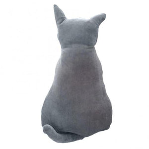 Plush Cat Throw Pillow - Gray - JBCoolCats