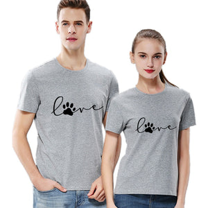 Cute Love Paw Print T Shirt - Clothing - JBCoolCats
