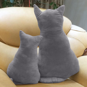 Plush Cat Throw Pillow - Sizes - JBCoolCats