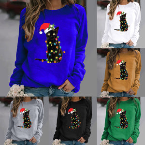 Decorating for Christmas Cat Sweatshirt - Christmas - JBCoolCats
