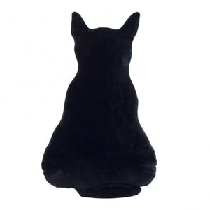 Plush Cat Throw Pillow - Black - JBCoolCats