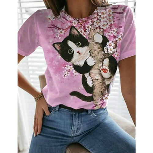 Spring In The Air Cat T-Shirt - Clothing - JBCoolCats