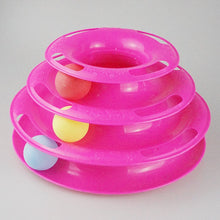 Load image into Gallery viewer, Cat Crazy Interactive Ball &amp; Disks - Hot Pink - JBCoolCats