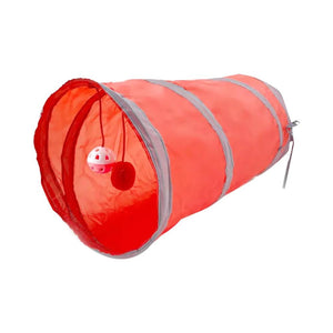 Funny Pet Cat Tunnel - Red - JBCoolCats