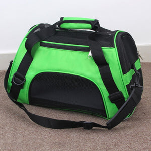 Breathable Cat Travel Carrier Bag - Green - JBCoolCat