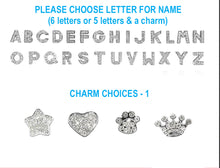 Load image into Gallery viewer, Personalized Rhinestone Leather Cat Collar - Letters + Charms - JBCoolCats