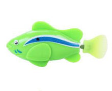 Load image into Gallery viewer, Robofish Battery-Powered Fish Cat Toy - Clownfish Green - JBCoolCats