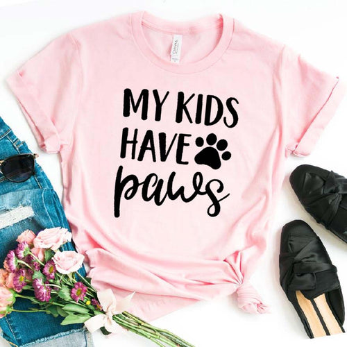 My Kids Have Paws T-Shirt - Clothing - JBCoolCats