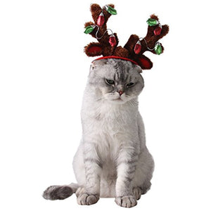 Cat Christmas Reindeer Antlers - Christmas - JBCoolCats
