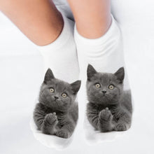 Load image into Gallery viewer, 3D Funny Cute Cartoon Kitten Socks - Gray Cutie - JBCoolCats