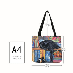 Traveling Kitty Tote 2 - Size - JBCoolCats