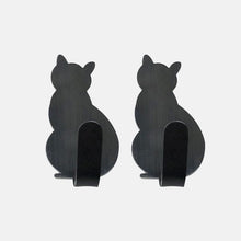 Load image into Gallery viewer, Adorable Self-Adhesive Cat Hooks - Black - JBCoolCats