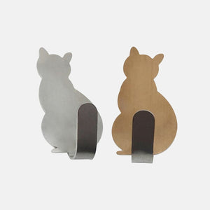 Adorable Self-Adhesive Cat Hooks - Silver  & Gold - JBCoolCats