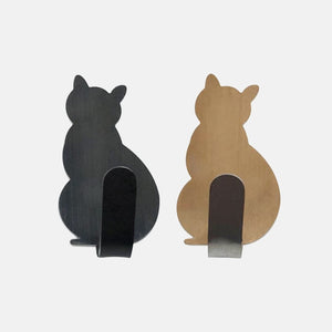 Adorable Self-Adhesive Cat Hooks - Black & Gold- JBCoolCats