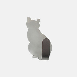 Adorable Self-Adhesive Cat Hooks - Silver Single - JBCoolCats