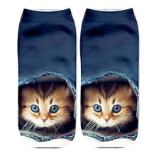 Load image into Gallery viewer, 3D Funny Cute Cartoon Kitten Socks - Hiding - JBCoolCats