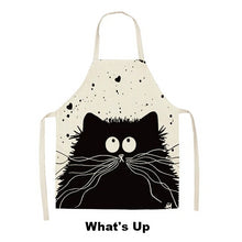 Load image into Gallery viewer, Cute Cartoon Cat Apron - What&#39;s Up - JBCoolCats