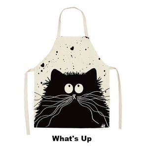 Cute Cartoon Cat Apron - What's Up - JBCoolCats