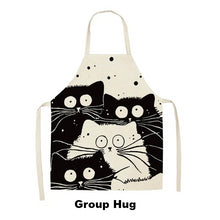 Load image into Gallery viewer, Cute Cartoon Cat Apron - Group Hug - JBCoolCats