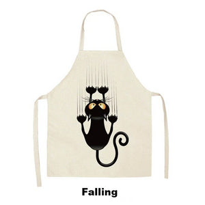 Cute Cartoon Cat Apron - Falling - JBCoolCats