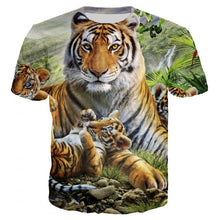 Load image into Gallery viewer, Tiger Print T-Shirts - Relaxing- JBCoolCats