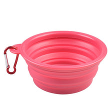Load image into Gallery viewer, Collapsible Silicone Pet Water Bowl - Pink - JBCoolCats