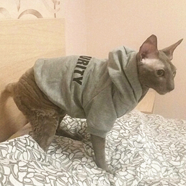 Security cat hoodie new arrivals