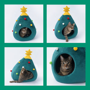 Cat Christmas Tree Bed - Views - JBCoolCats