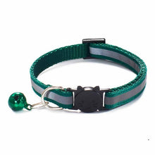 Load image into Gallery viewer, Colorful Nylon Reflective Cat Collar - Teal  - JBCoolCats