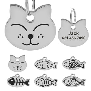 Personalized Cat Collar ID Pendants - Accessory - JBCoolCats