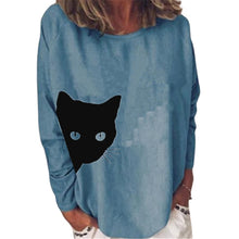 Load image into Gallery viewer, Fun Cat Long Sleeve T-Shirt - Clothing - JBCoolCats