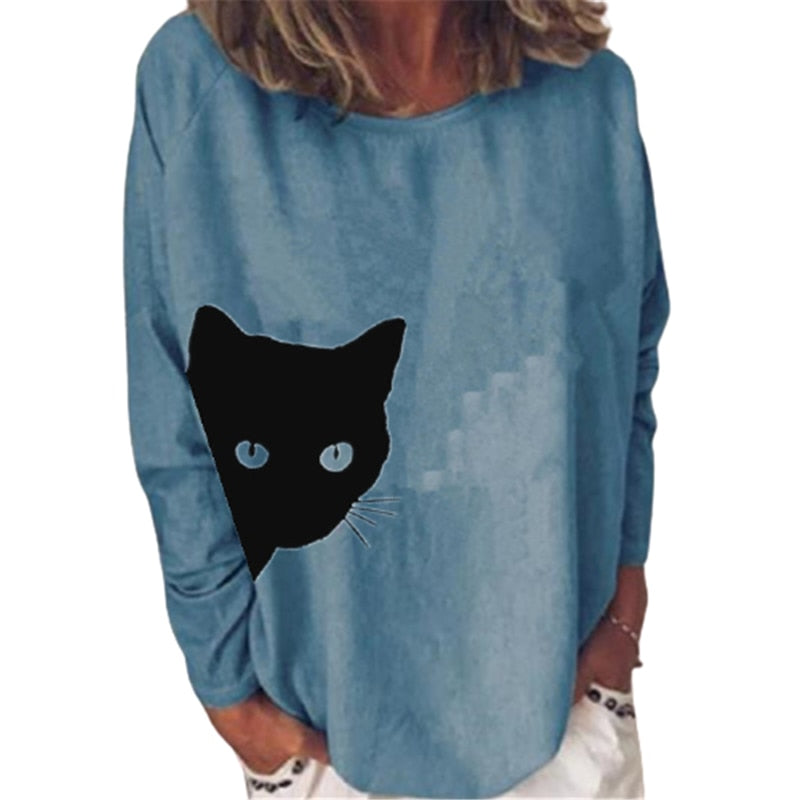 Fun Cat Long Sleeve T-Shirt - Clothing - JBCoolCats