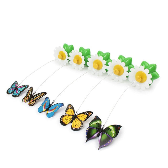 Electric Rotating Butterfly Cat Exerciser -Butterflies -JBCoolCats