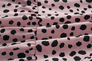 Casual Leopard Ruffle Mini Dress - Pink Pattern - JBCoolCats