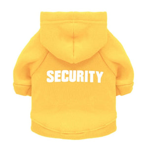 Security Cat Hoodie for Halloween - Yellow - JBCoolCats