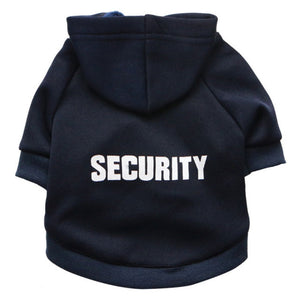 Security Cat Hoodie for Halloween - Navy Blue- JBCoolCats